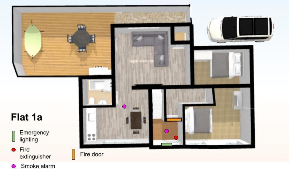 サイレンセスターPrivate Deck With Newly Refurbished Flat Attached!アパートメント エクステリア 写真